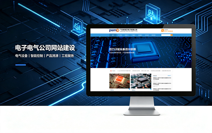 OETY欧亿电子电气公司网站建设_电器元器件企业官网设计制作